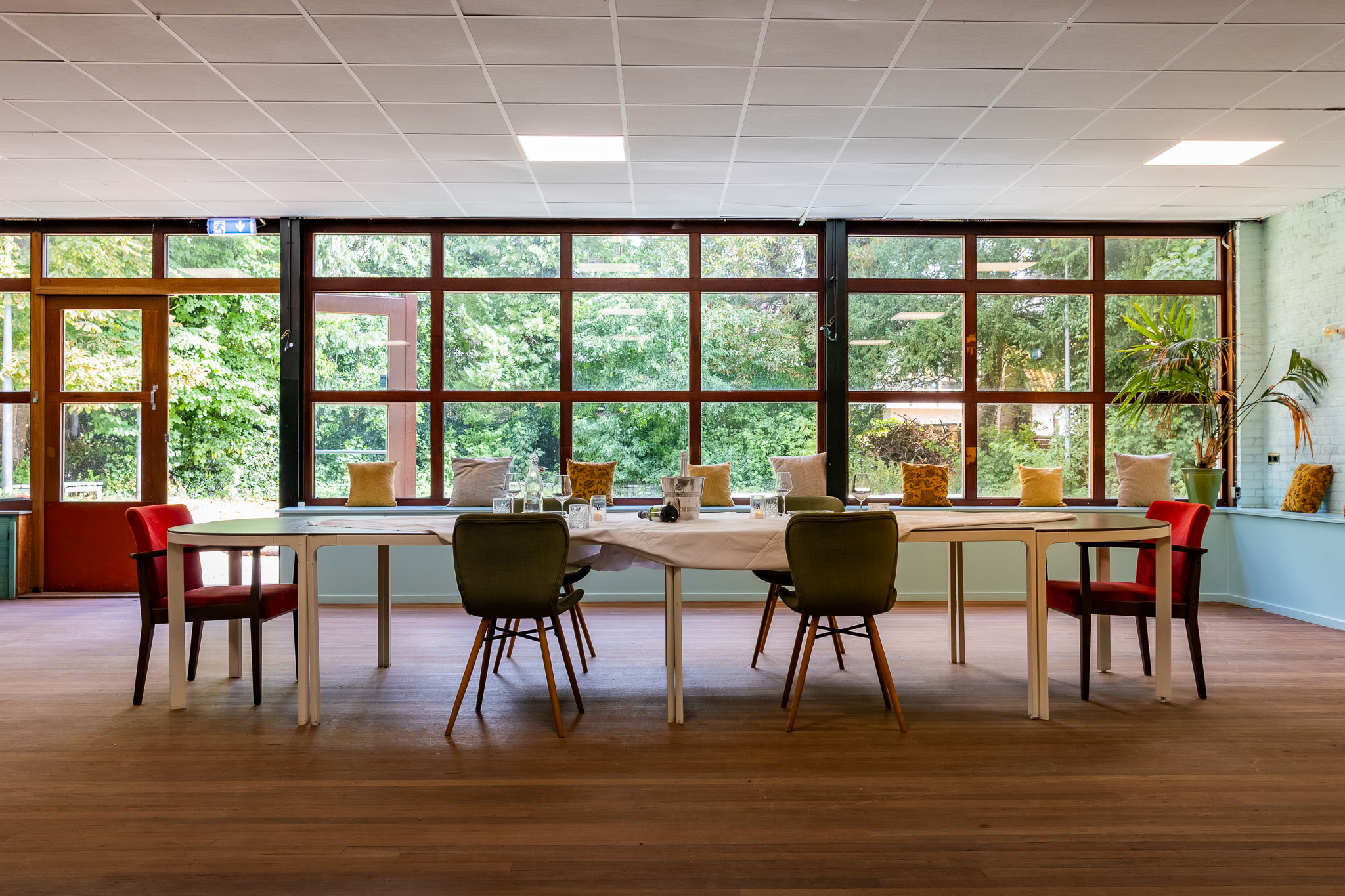 Gedekte tafel in de Tuinzaal